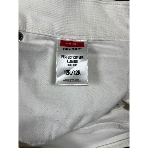 EXPRESS Perfect Denim, Perfect Curve Stretch Denim Leggings, High Rise, Size 12R - Picture 6 of 7